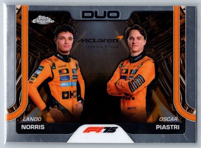 2025 Topps Chrome Formula 1 Lando Norris / Oscar Piastri #166