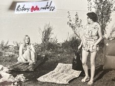 ❤️Erotik Baden See Frauen ~80-90 DDR  Badeanzug Körper Beine Freiberg SW 7x10