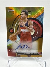 2024 Topps Finest Basketball Jordan Poole GOLD Auto 11/50 Wizards 🔥