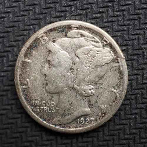 Photo of a 1927-P Mercury Dime from an eBay listing that sold on Jul 20, 2026