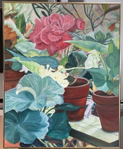 Schönes buntes Stillleben 80er Jahre 24 x 30 Mystery Artist - Bild 1 von 13