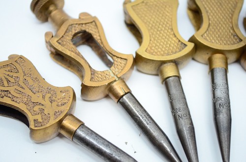 Stanley No. 2 SW Sweetheart Trammel Points Mixed Lot 1 set Vtg Woodworking Tools - Picture 9 of 11