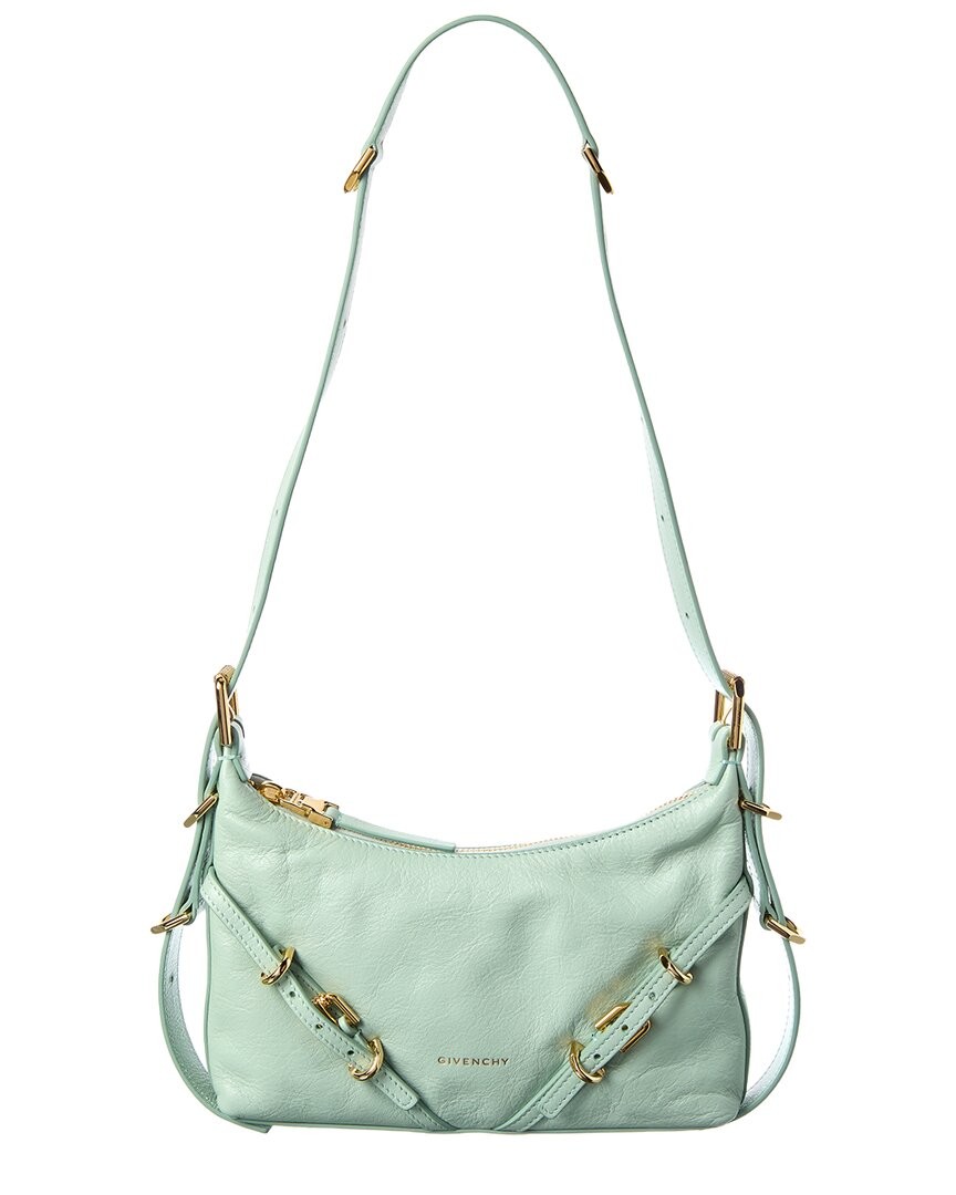 Givenchy Voyou Medium Leather Shoulder Bag Womens Green 166890₽