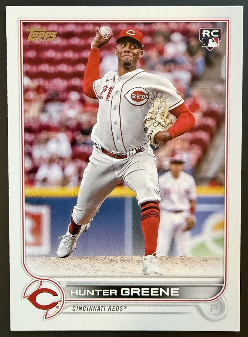 Hunter Greene 2022 Topps Update #US160 Base Price Guide