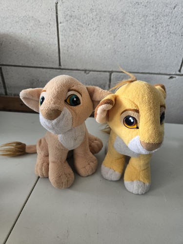 Vintage 1993 Mattel Disney Authentic Lion King Simba & Nala Kissing Plush Set - Picture 2 of 9