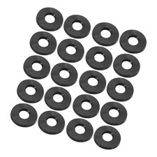 Rubber Flat Washers - 40 Packs Flat Washers Kits - M6 x 13mm x 1.6mm Black