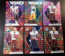 2020 Mosaic Football Lot (6) Rookies, Parallels, Inserts