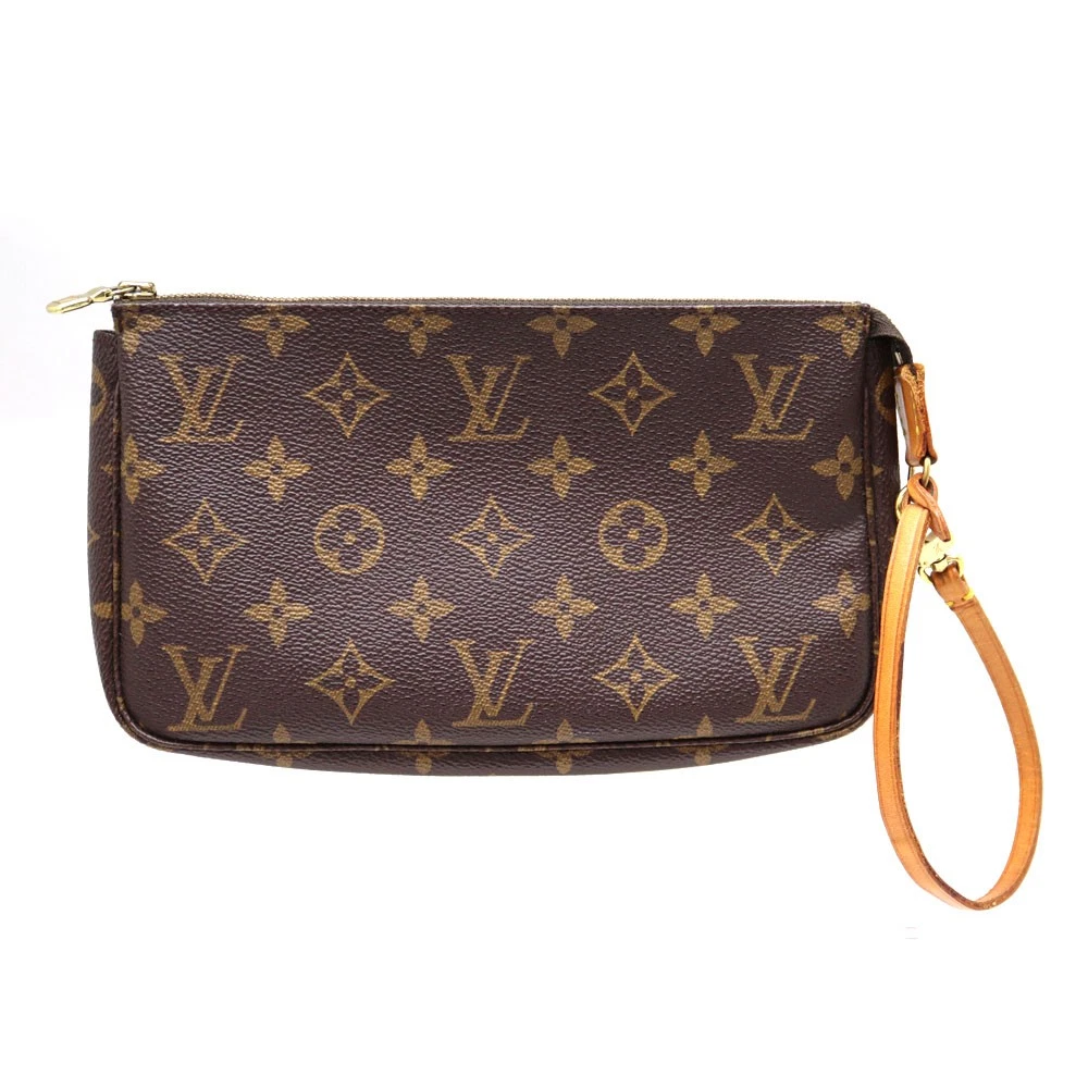 Vuitton — Louis Vuitton Pochette M51980 Canvas Brown Bag Women's KNB1667 #KNB1667