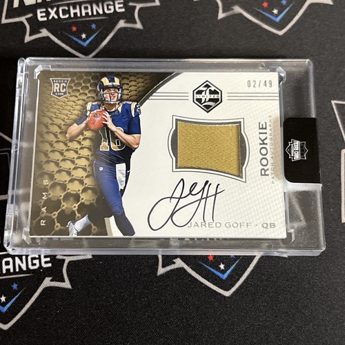 2016 Panini Limited Rookie Patch Auto #105 Jared Goff /49 Detroit Lions RPA - Picture 2 of 7