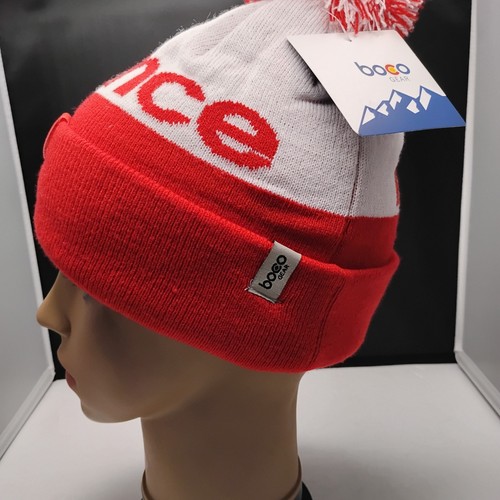 Boco Gear New Balance Beanie Pompom Red / White - Picture 3 of 9