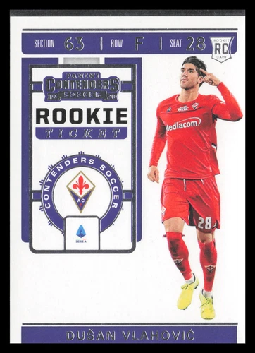 2019-20 Panini Chronicles #RT-31 Dusan Vlahovic Rookie Ticket S225-920