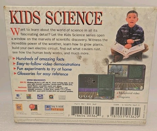 Kids Science Lot 5 Disc Set CD-Rom biology chemistry nature human body physics - Picture 3 of 5