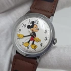 Vintage Disney Timex Mickey Mouse Men's Watch – Mechanical Wind Up Moving Hands