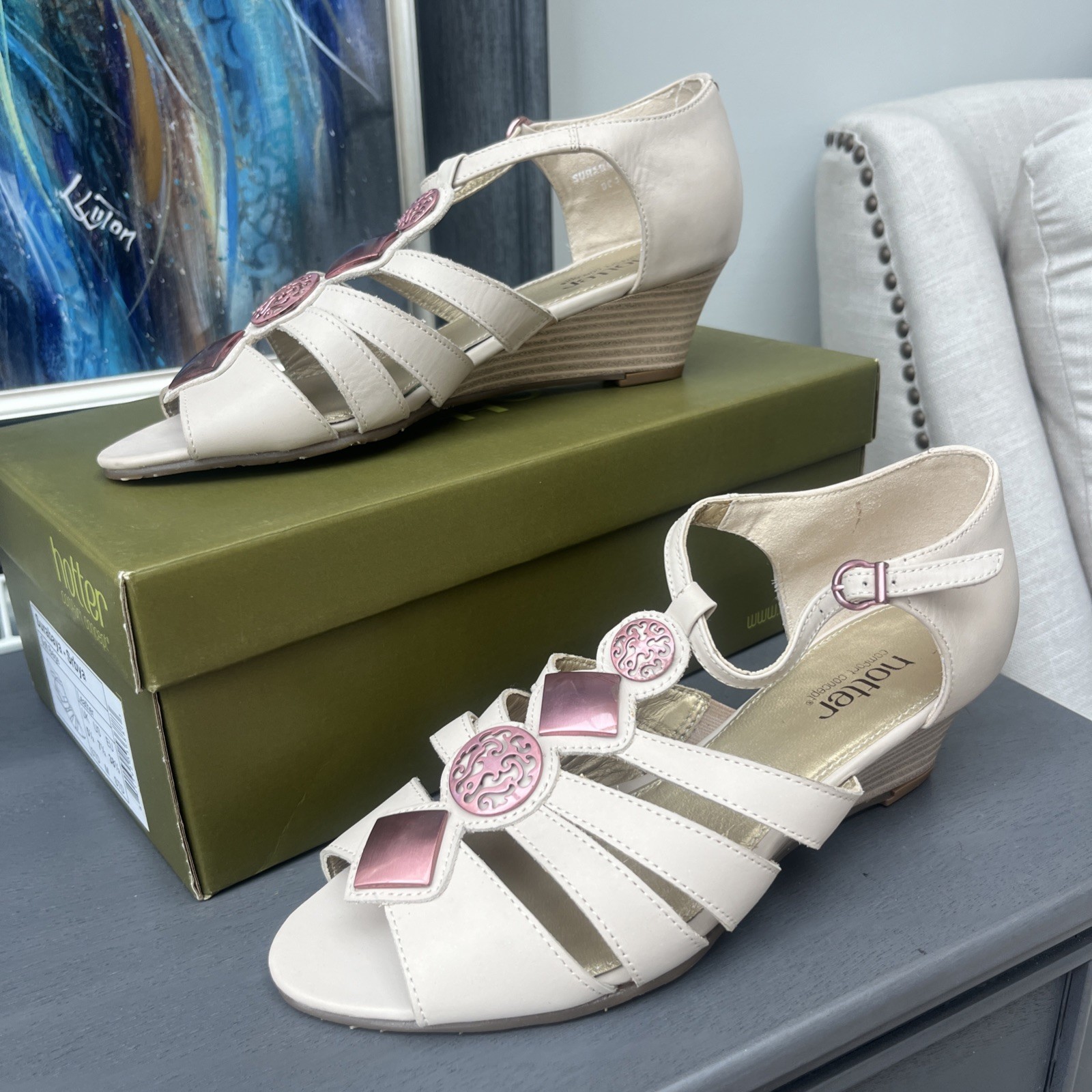 APL Sandali donna Surabaya più caldi in pelle di pietra taglia 5 5 STD nuovi con scatola