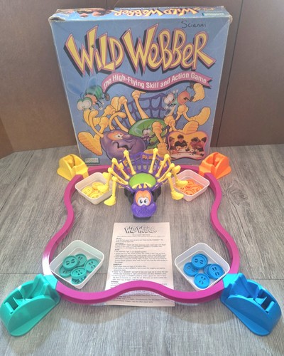 Vintage 1992 Wild Webber Skill & Action Game By Parker Brothers *COMPLETE*