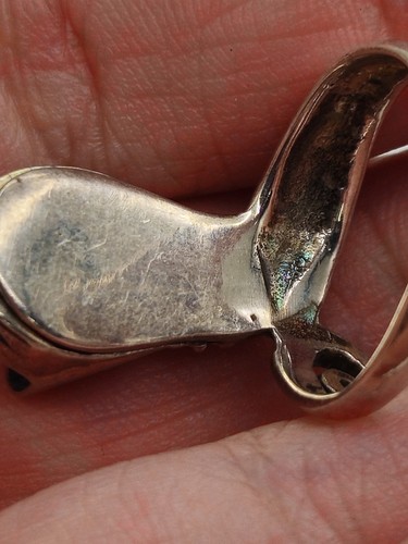 Vintage Sterling Silver Kitty Cat Poison Ring Size 6 - Picture 13 of 15