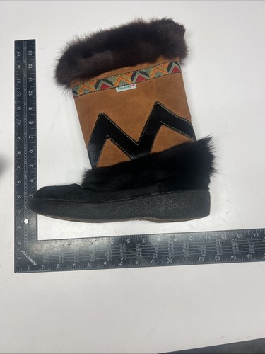 52 PAJAR CANADA SHOES BOOTS SWADE Fur HIGH TIP SHOES TAIGA NEW WOOL SUEDE Sz 40 - Picture 2 of 15