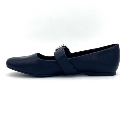 Dolce Vita Munich Mary Janes Zapatos Planos Mujer Talla 9 Negro Plata Hebilla Nuevos - Imagen 10 de 15
