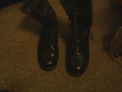 Vintage Women's Military Boots--BLACK SIZE 6 - Picture 5 of 8