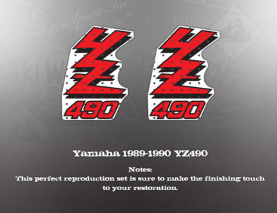 1988 Suzuki RM80 OEM Tank and Shroud - Performance Decals & Signage