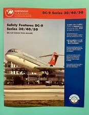 1997 NORTHWEST AIRLINES SAFETY CARD — DC9-30/40/50