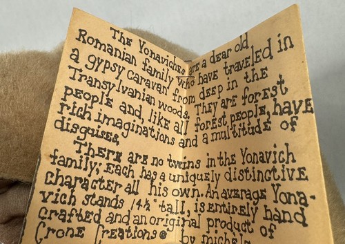 Vtg Crone Gypsy Romani Witch Figurine Doll Halloween Decor Pantyhose Potato Head - Picture 4 of 16