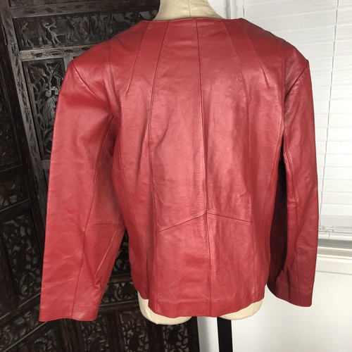 plus Stewart en Ashley taille rouge 1x cuir femmes pour Zipper véritable Veste gP1q1