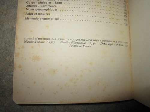 Vtg PB, Guide de Conversation Francais-Anglais by Kristin Couper, 1971 - Picture 10 of 12