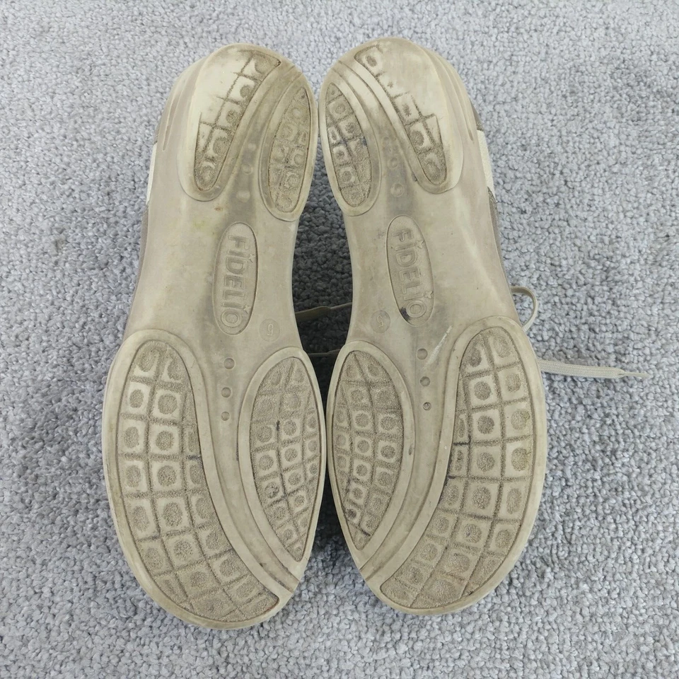 Zapatos cómodos Hallux By Fidelio Giana para mujer talla 5 beige tostado cuero con cordones Foto 3 de 4