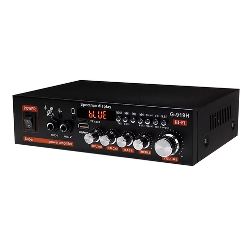 1000W Bluetooth Power Amplifier Stereo Receiver Audio Amp Player USB Black - Picture 3 of 11