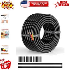 High-Precision 18 Gauge Wire - 3 Conductor, Waterproof Cable for Multiple Uses