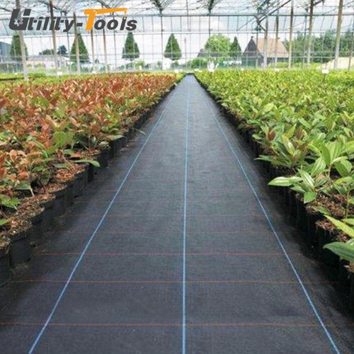 Heavy-Duty Weed Barrier Garden Landscape Fabric Woven Ground Cover 4×16ft 3.2oz - Picture 5 of 10