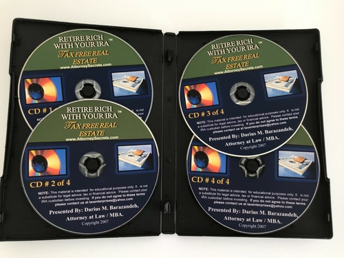 RETIRE RICH WITH YOUR IRA - TAX FREE REAL ESTATE BY DARUS BARAZANDEH - 4 CD'S! - Picture 4 of 9