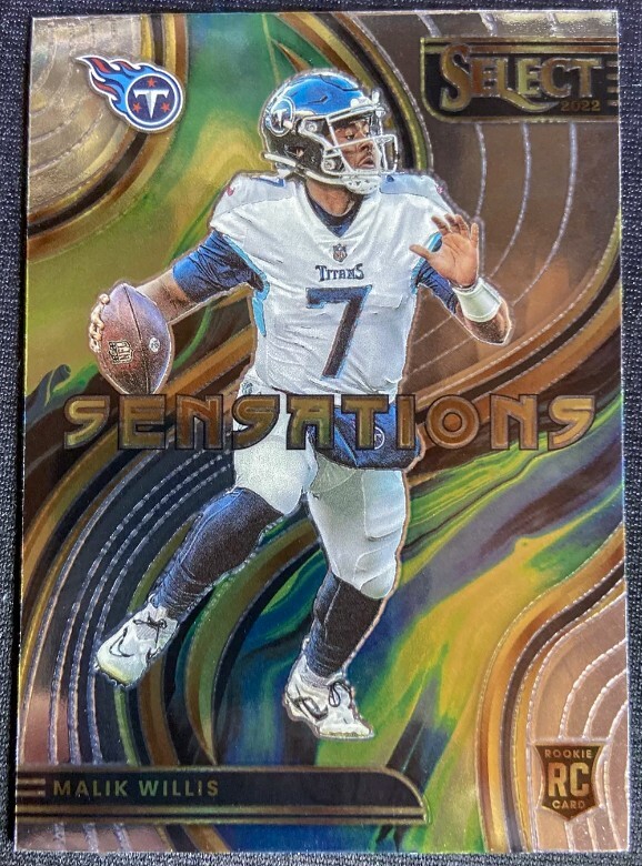 Malik Willis Sensations RC 2022 Panini Select Football Card #SEN-21 RC Rookie