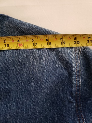 Levi's Premium JAPANESE FABRIC woven Denim Utility Trucker Jacket Size LG ~ XL - Picture 23 of 24