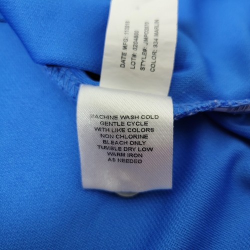 Johnnie O Herren 2XL Einfarbig Blau Performance Stretch Golf Polo Kurzarm - Bild 6 von 7