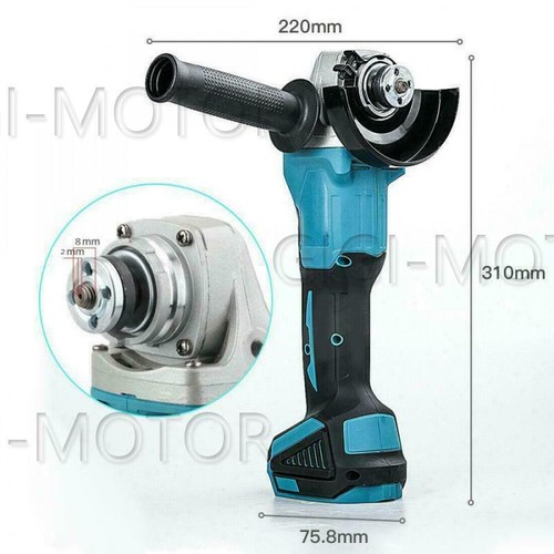 125mm 18V Cordless Brushless Angle Grinder Li-ion Electric Tool Bare For Makita - Picture 3 of 16