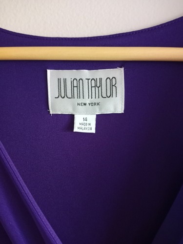Julian taylor dress size 14 purple preowned - Bild 2 von 12