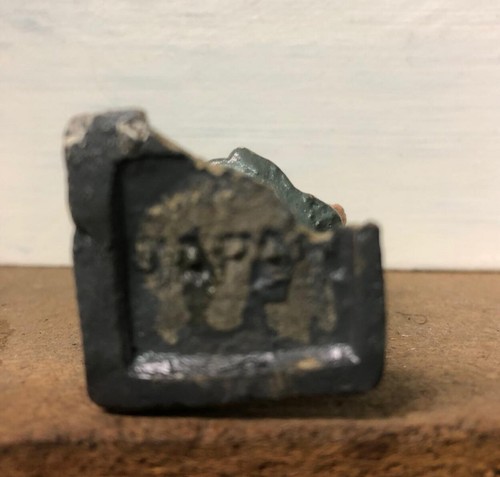 RARE TRAIN PASSENGER STANDING, PAINTED COMPOSITION 3.25 INCHES TALL - Picture 6 of 6