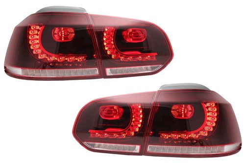 Rückleuchten Full LED für VW Golf 6 VI 08-13 Kirsche Rot R20 GTI Look LHD RHD - Afbeelding 4 van 11
