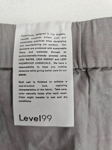 Level 99 Linen Blend Shorts Womens Size 31 Light Gray - Picture 7 of 7