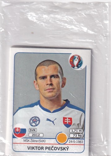 Pegatina Panini FIFA Euro 2016 nº 220 Viktor Pecovsky - Imagen 1 de 2