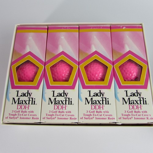 Lady Maxfli DDH High Visibility Pink Golf Balls One Dozen #2 #3 #4 - Picture 2 of 5