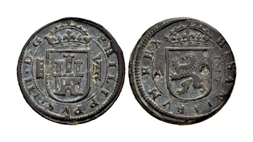 Lucernae* Felipe III (1598-1621) 8 Maravedis lion / castle Segovia