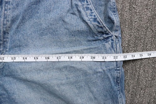 Sonoma Men's 90s Thrashed Carpenter Shorts Denim Grunge Size 36x9 Skater VTG - Picture 13 of 16
