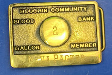 Blood Bank, 2 Gallon Member Donation Award - Unique Couchin County Belt Buckle