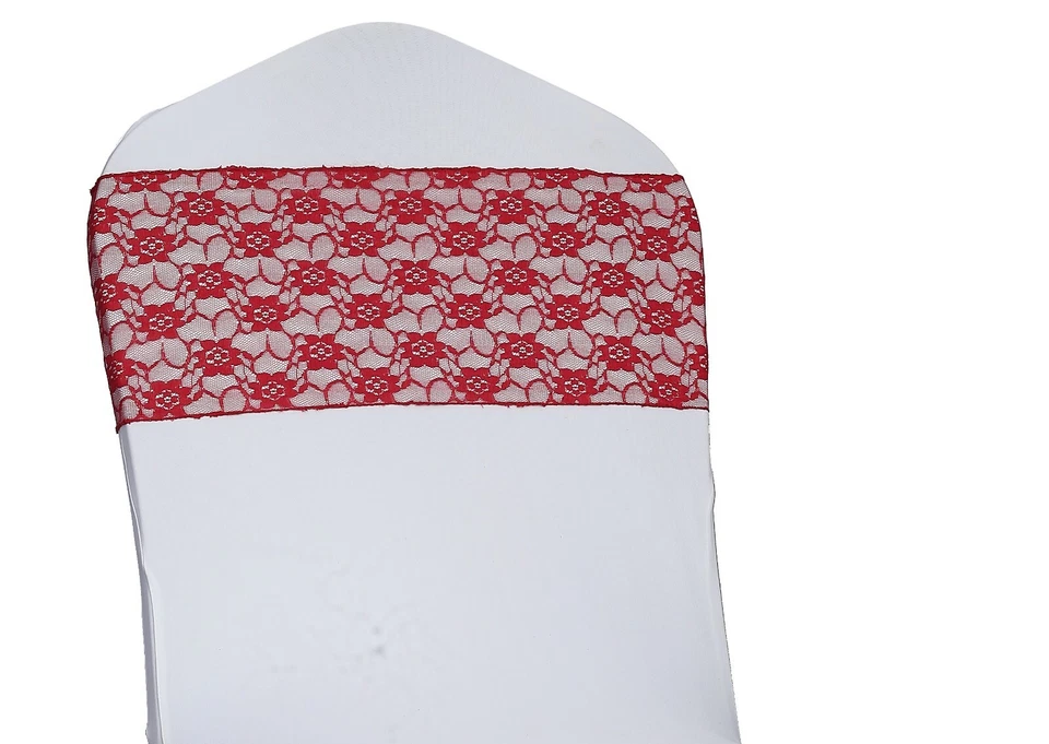 LACE Chair Sashes Bows Ribbon 6"X108" Event Wedding Party Decoration - FREE SHIP - Image 3 of 3