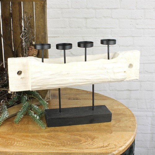Adventskranz Holz Adentsgesteck Weihnachtsdeko Kerzenständer Weihnachten Deko - Bild 11 von 20