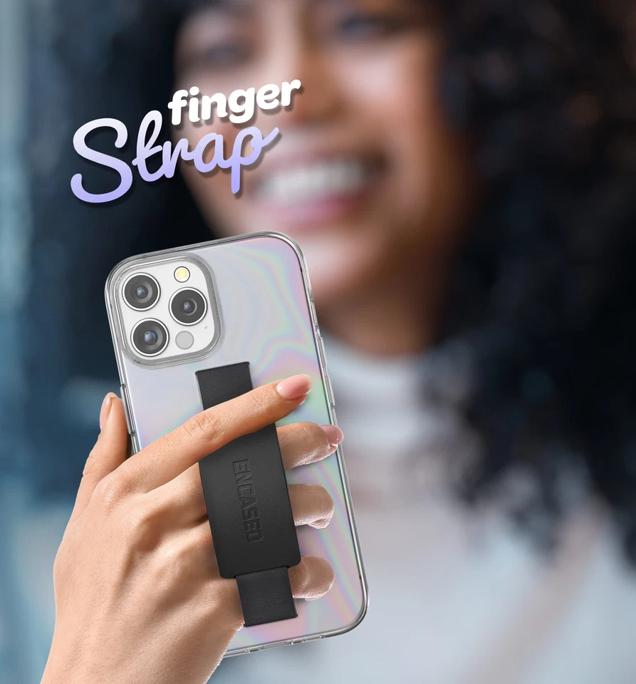 iPhone 15 Pro Max Case with Strap Hand Loop (Iridescent Rainbow) - Image 2 of 4