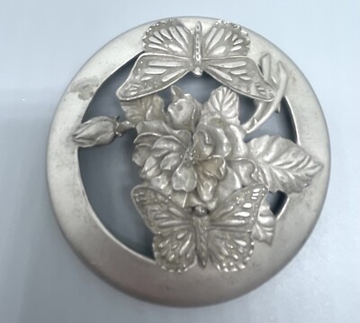 1991 Seagull Pewter Canada Etain Zinn Metal Floral Cover | eBay